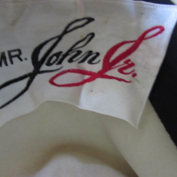 SALE Amazing Vintage Slouch Style Hat Black White Animal Print Made in Italy - Picture 13 of 13